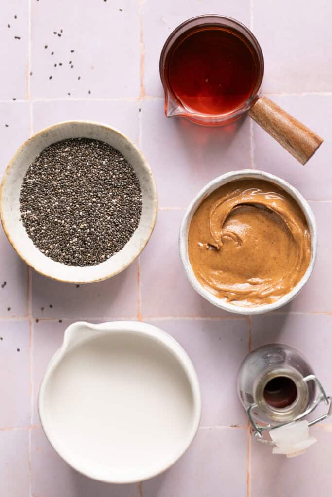 chia seed pudding ingredients