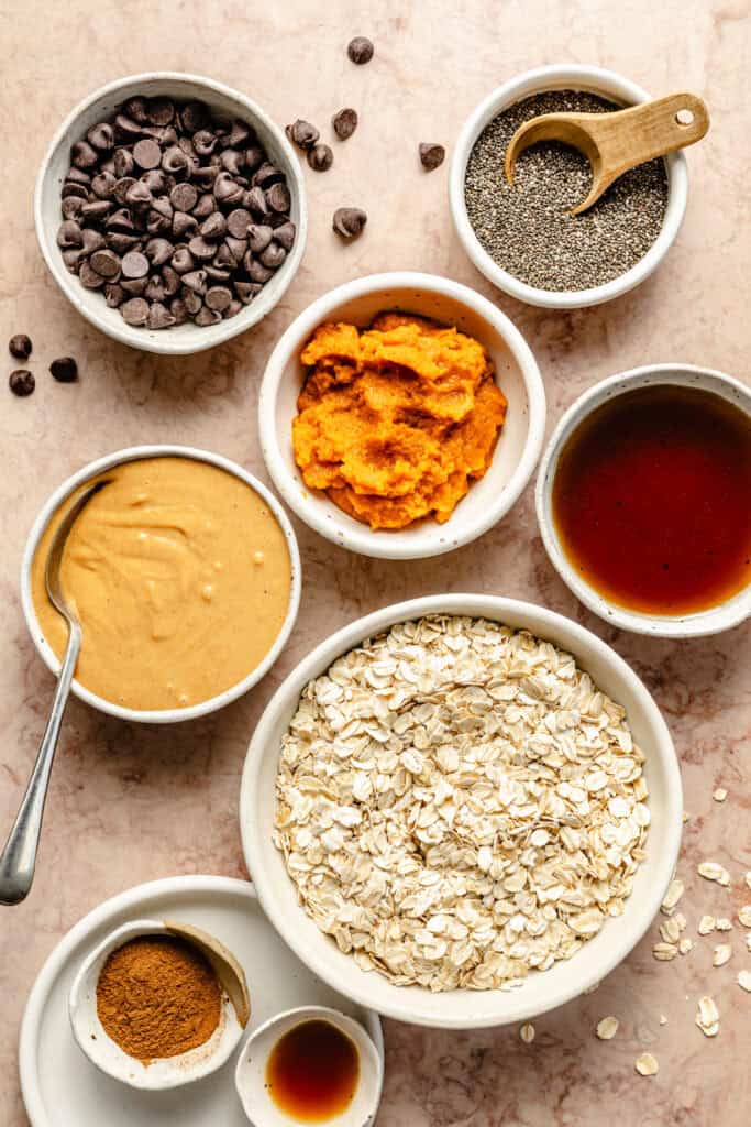 pumpkin spice energy bite ingredients