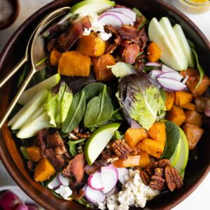 Fall Harvest Salad with Maple Dijon Dressing • Cultured Guru