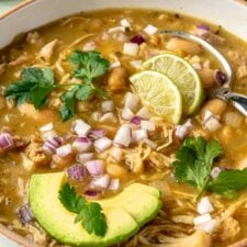 Salsa Verde Chicken Soup (Stove Top + Slow Cooker)