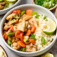 Thai Green Curry with Chicken and Vegetables -image