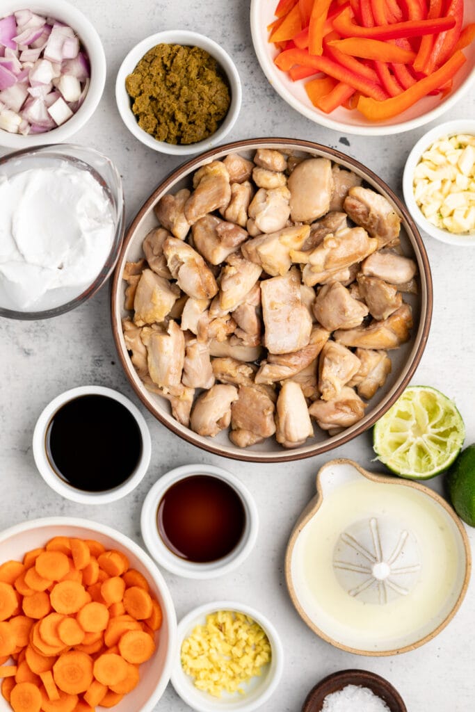 green curry ingredients