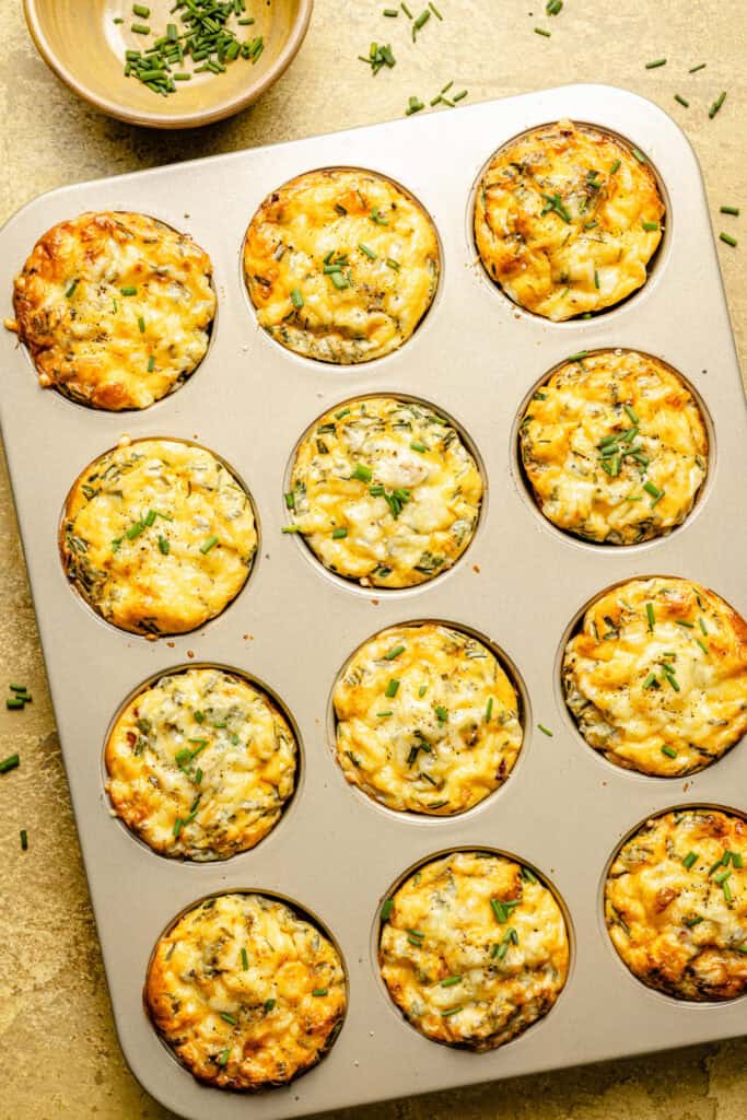 egg muffins in muffin pan