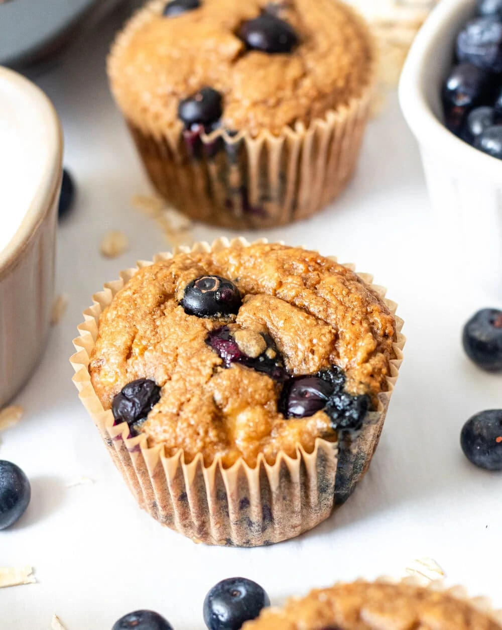 One Bowl Gluten Free Banana Blueberry Muffins close up shot.jpg