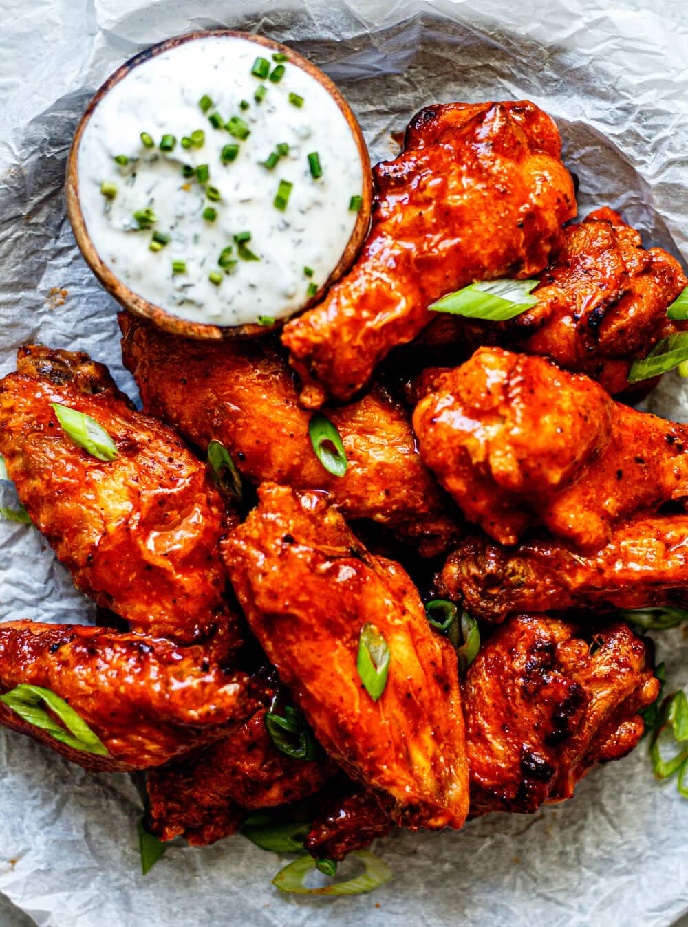 Whole30 Crispy Buffalo Chicken Wings - All the Healthy Things
