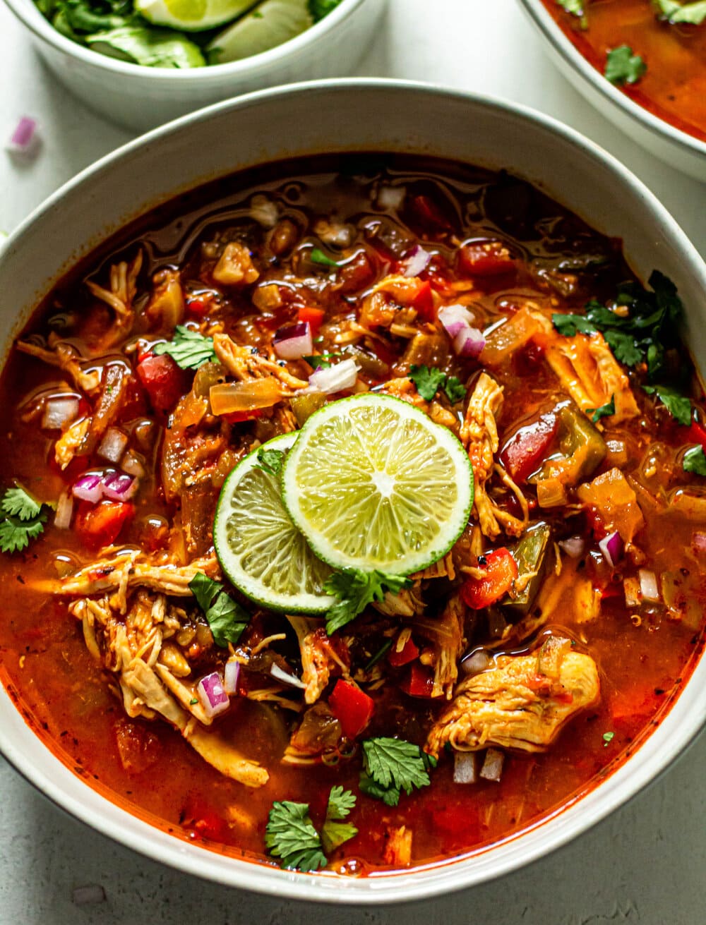 Healthy Chicken Taco Soup - All the Healthy Things