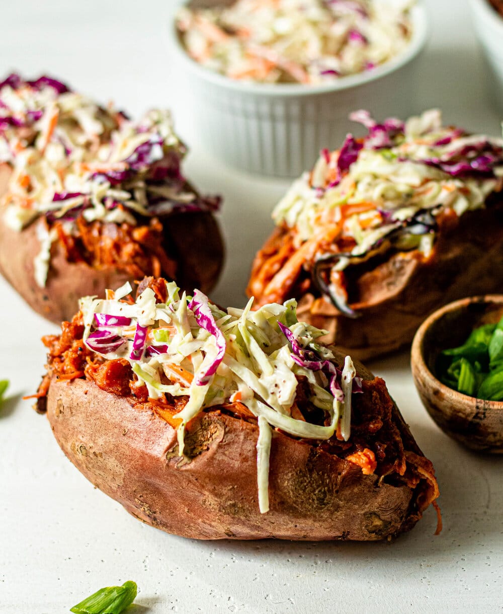 Bbq Chicken Stuffed Sweet Potatoes All The Healthy Things