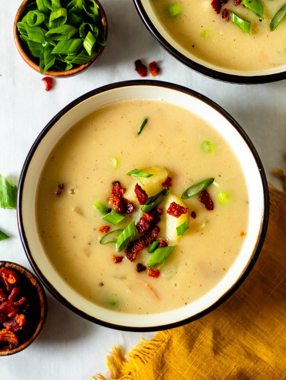 Healthy Potato Soup {Low Calorie, Paleo, Whole30} - Skinny