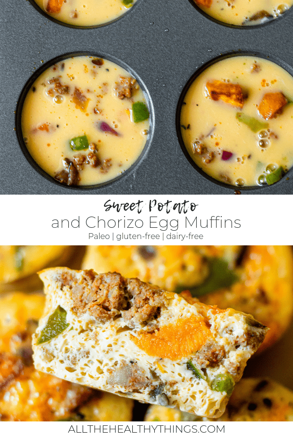 Sweet Potato and Chorizo Egg Muffins