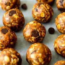 Pumpkin Protein Balls (No Bake Energy Bites) - The Balanced Nutritionist