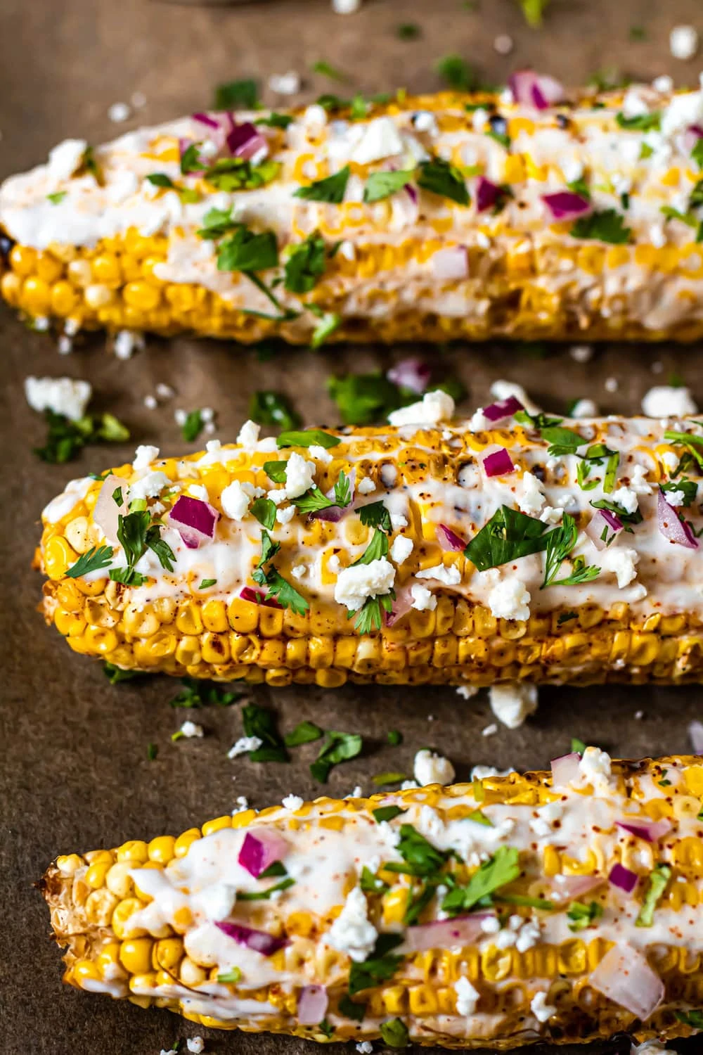 Mexican Style Street Corn with Lime Crema_side shot