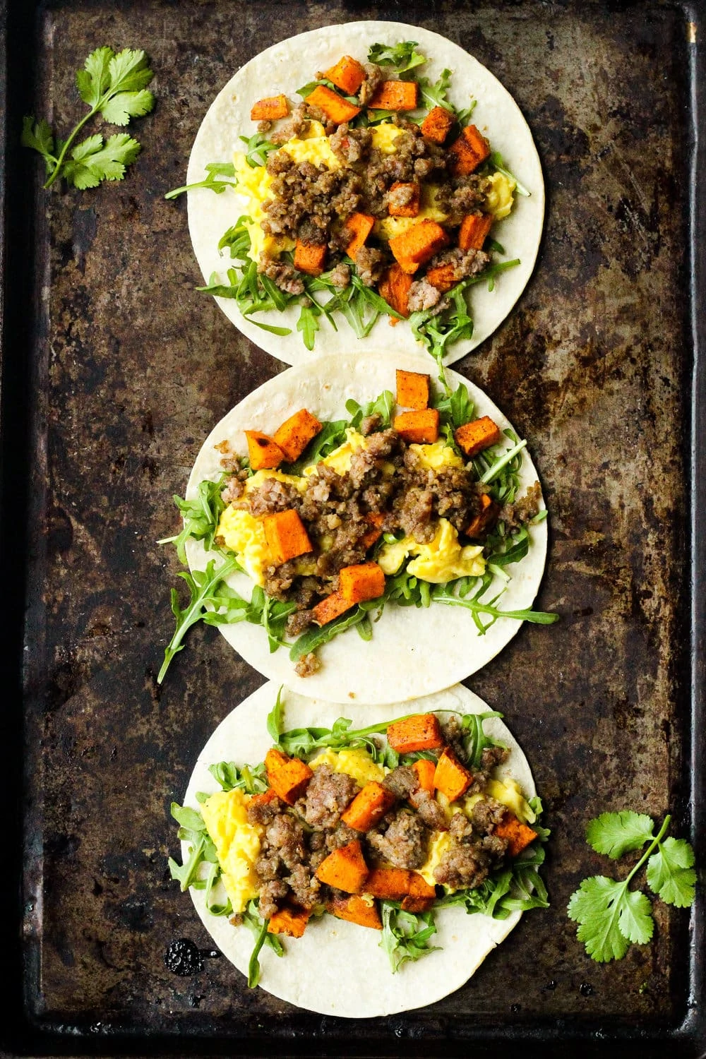 Sausage and Sweet Potato Breakfast Tacos