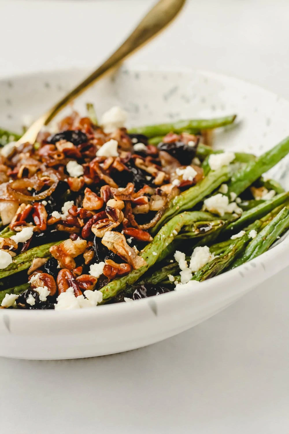 Roasted Green Beans with Crispy Shallots
