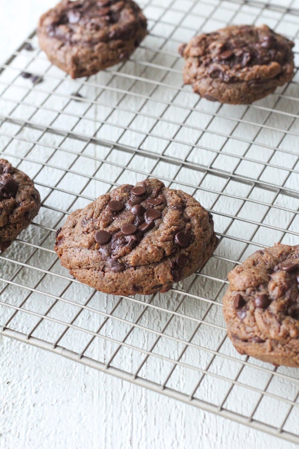 Fudgy Almond Butter Chocolate Chip Cookies