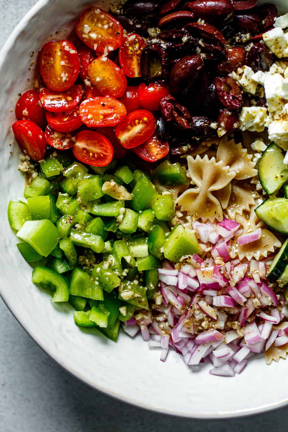 Greek Pasta Salad - All the Healthy Things