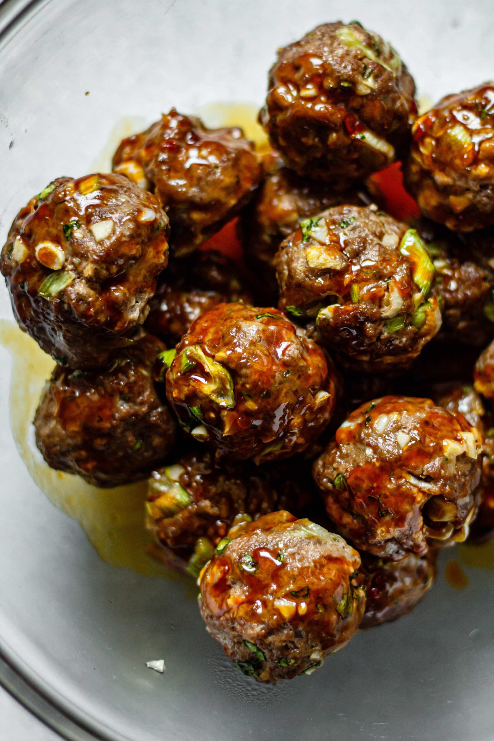 Sticky Ginger Scallion Meatballs All the Healthy Things