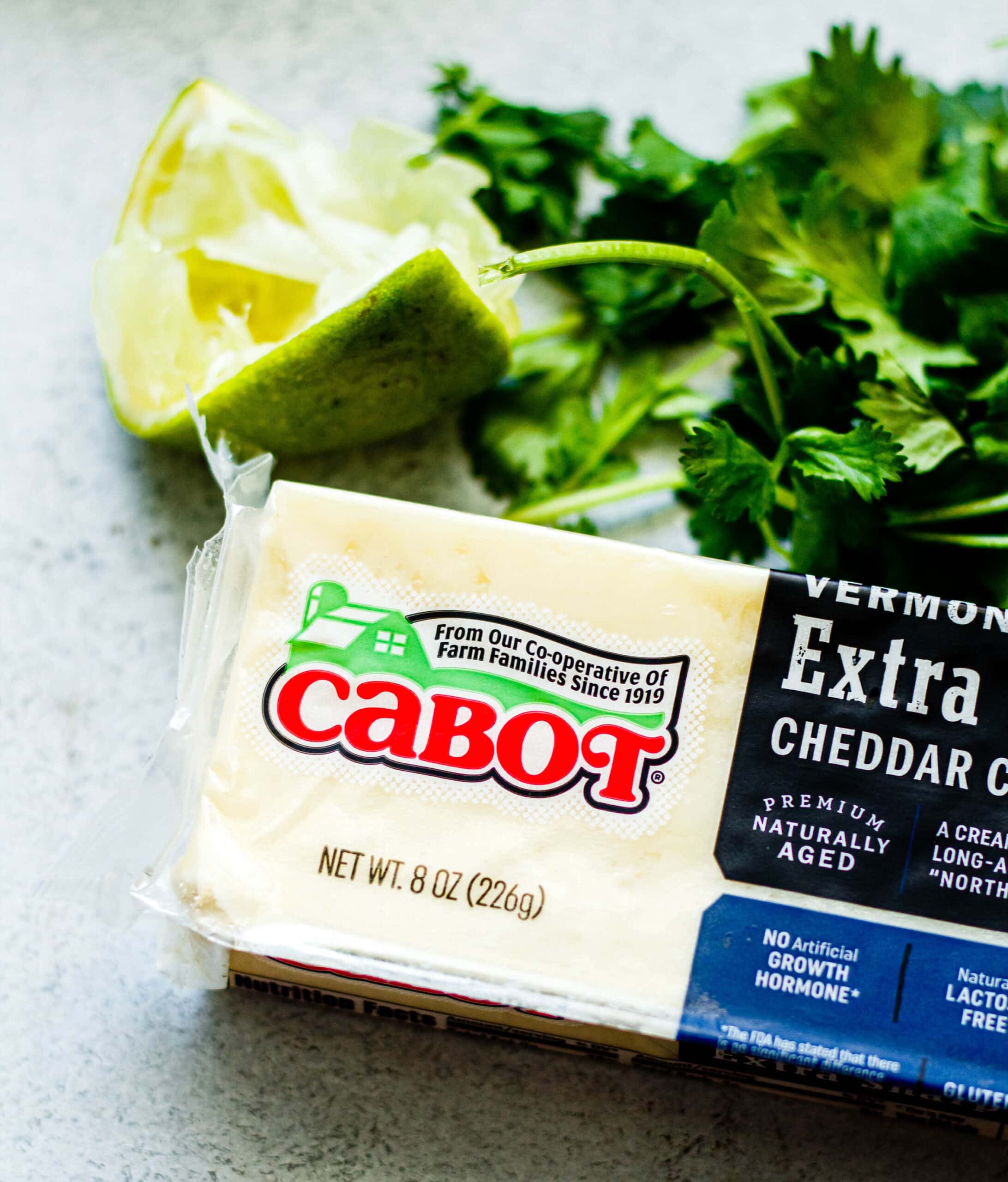 block of Cabot Cheese