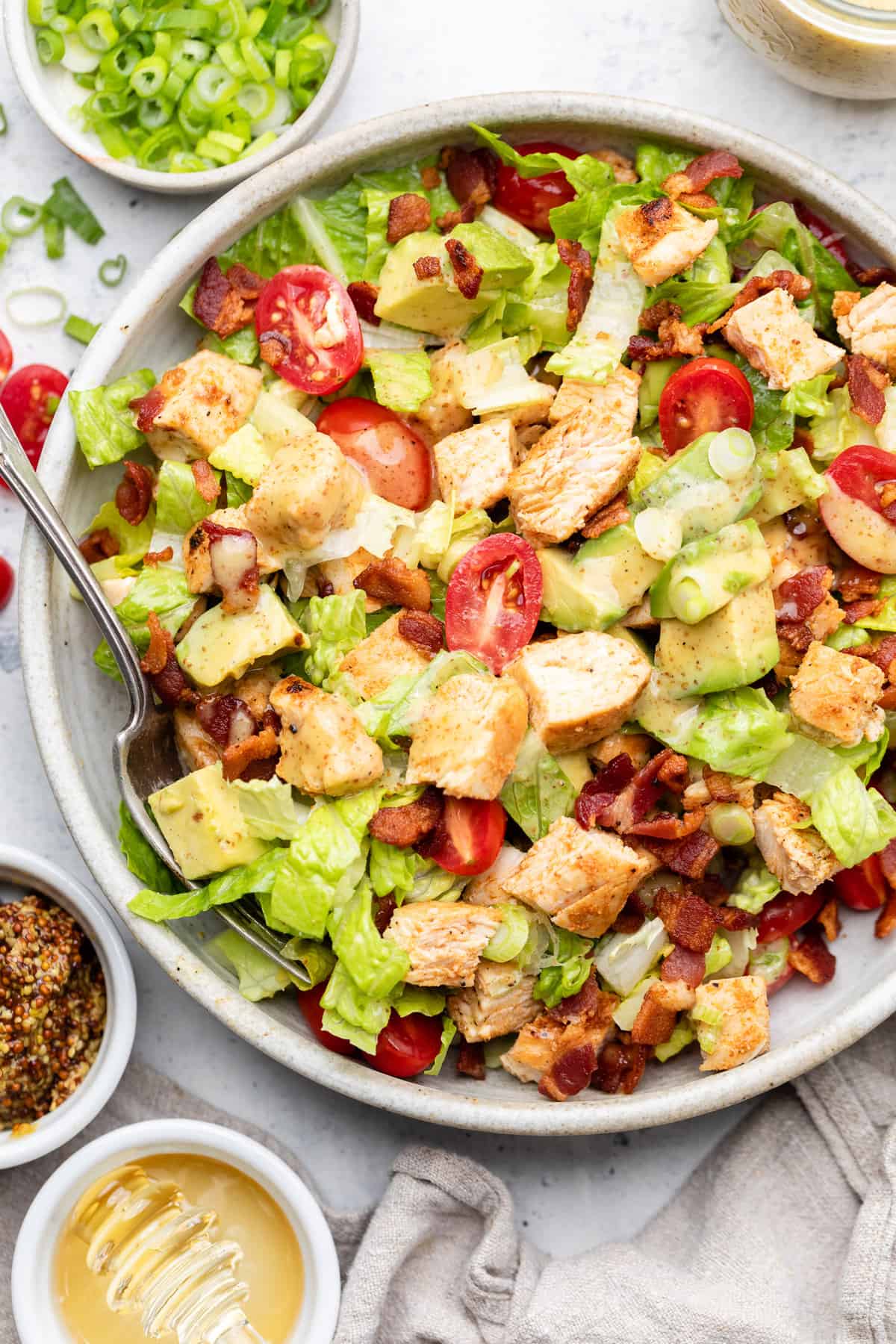 Avocado Chicken Chopped Salad - Served From Scratch