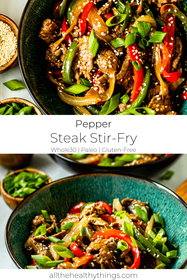 Whole30 Pepper Steak Stir-Fry (Paleo + Gluten-Free)