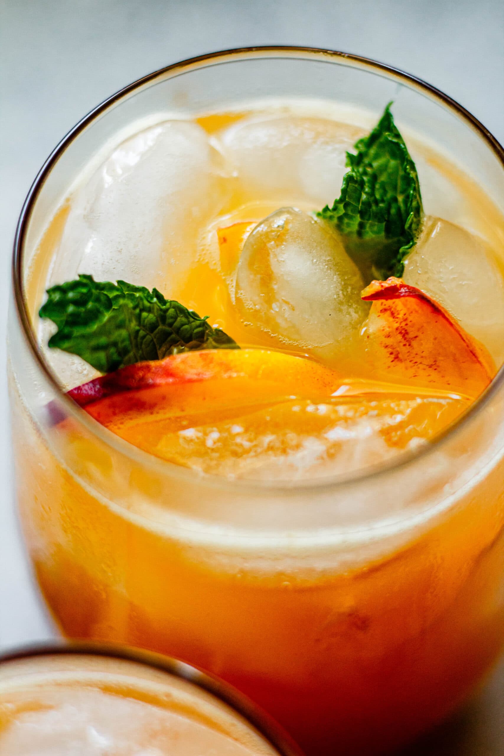 Sparkling Peach Lemonade - All the Healthy Things