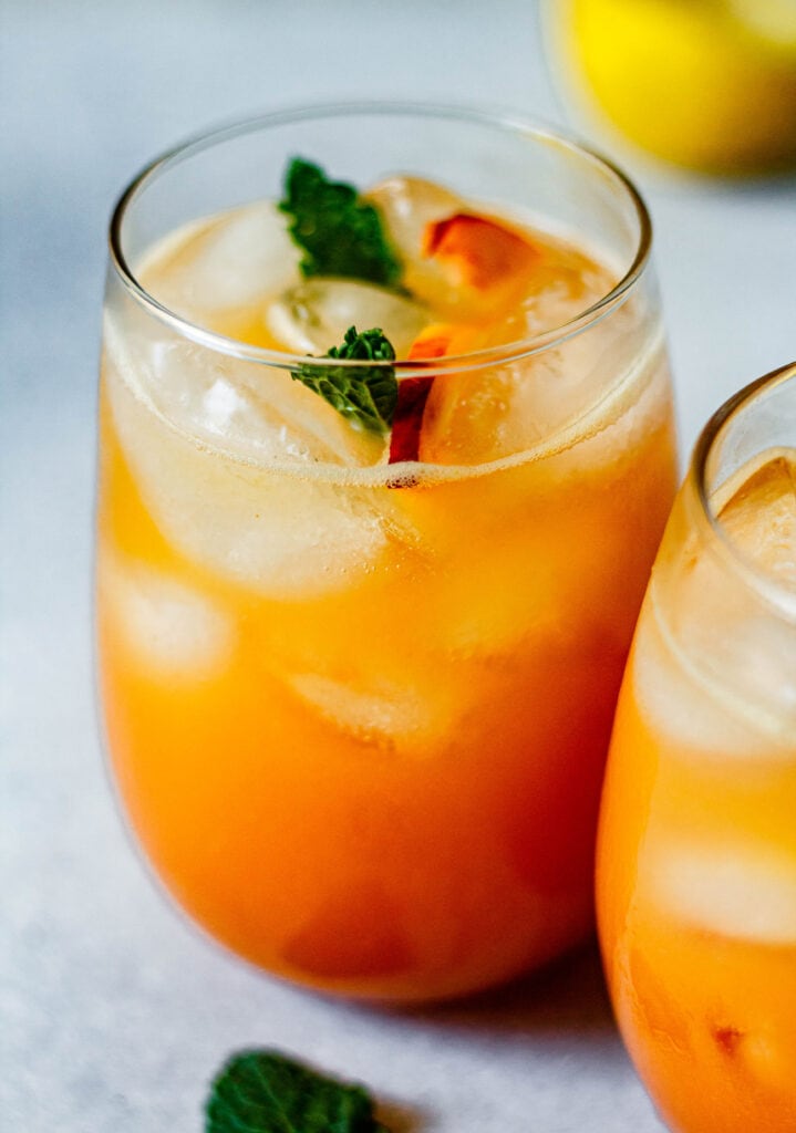 Sparkling Peach Lemonade All The Healthy Things