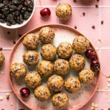 No Bake Chocolate Cherry Energy Bites