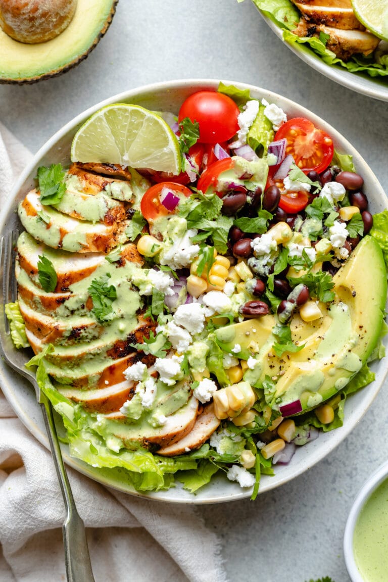 Healthy Southwest Chicken Taco Salad