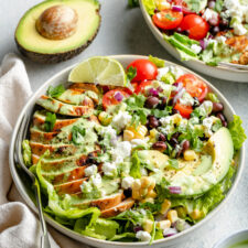 Healthy Southwest Chicken Taco Salad-image