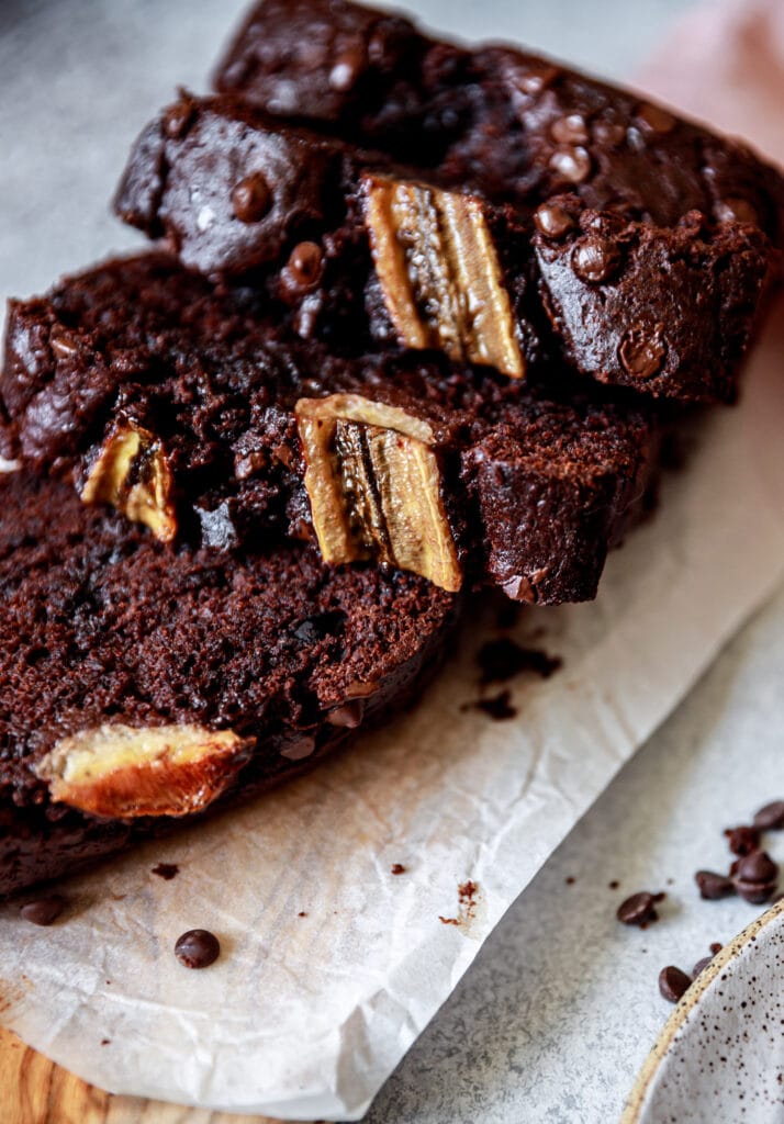 slices of banana bread