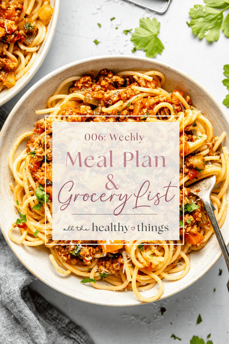 Weekly Meal Plan 006