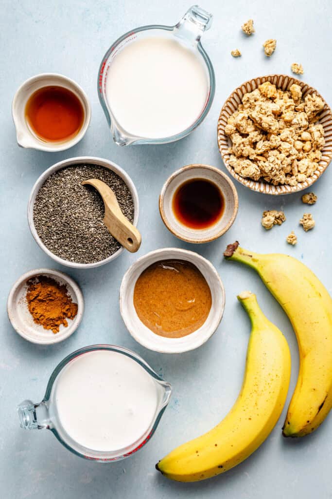 banana chia pudding ingredients