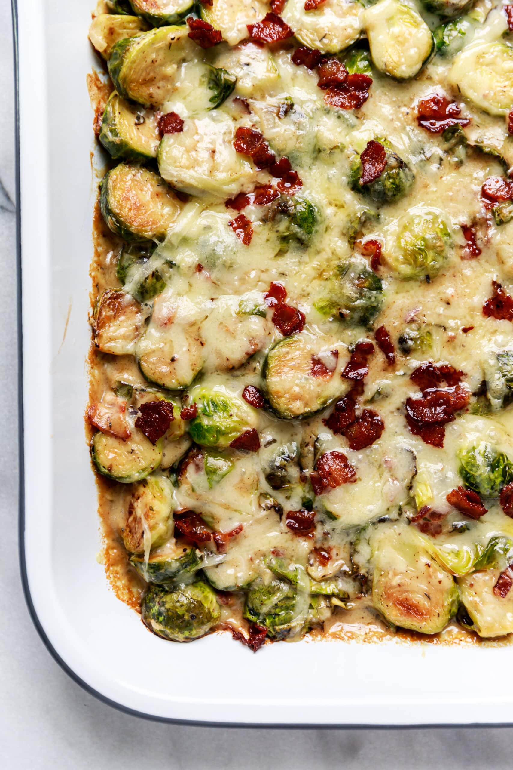 Brussels Sprouts Gratin | Thanksgiving Recipes - All the Healthy Things