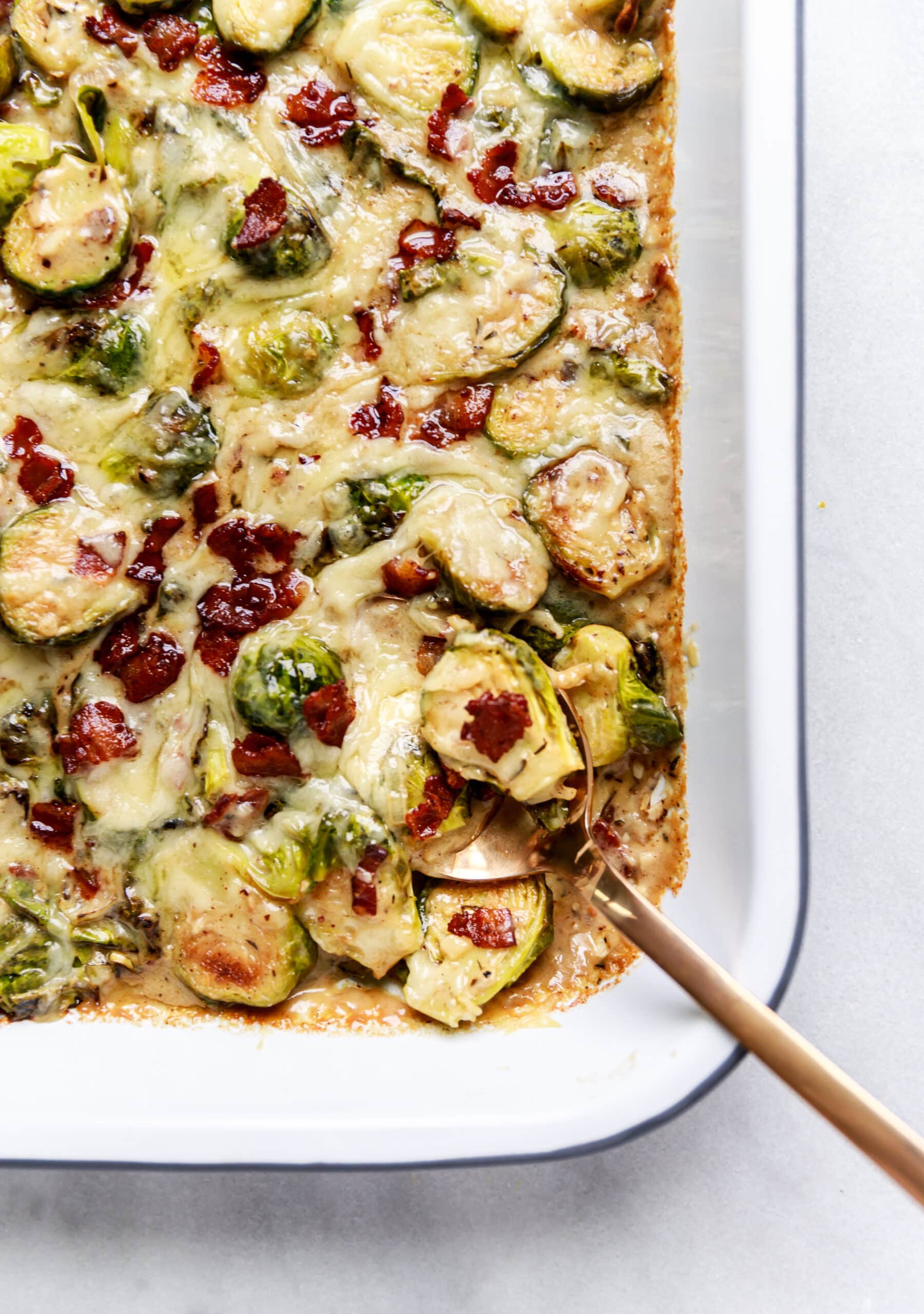 Brussels Sprouts Gratin | Thanksgiving Recipes - All the Healthy Things