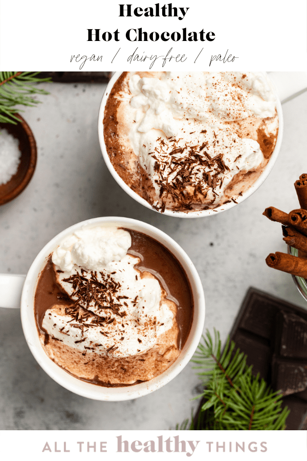 Healthy Hot Chocolate (dairyfree + refined sugar free) All the