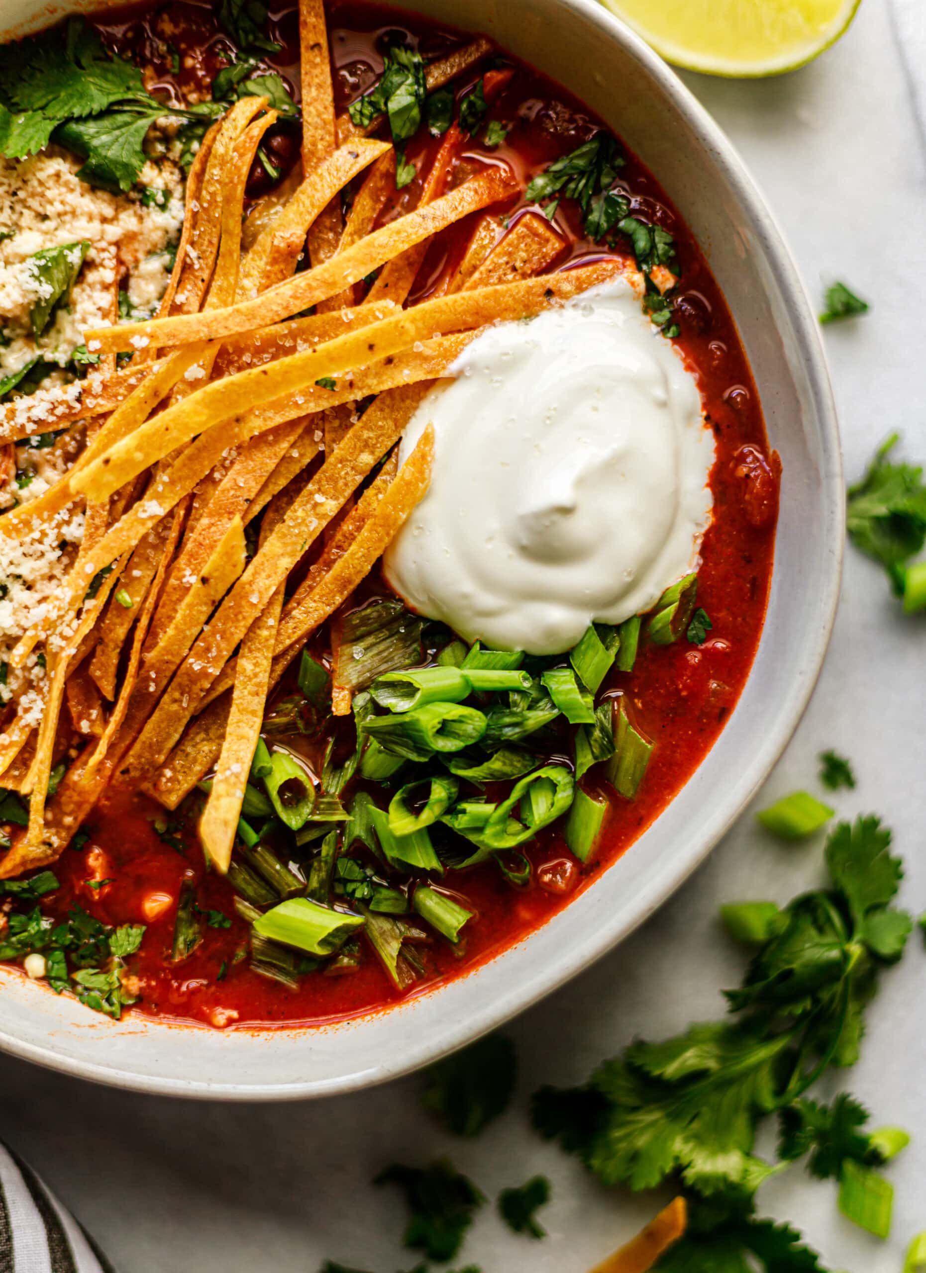 Healthy Chicken Tortilla Soup - All the Healthy Things