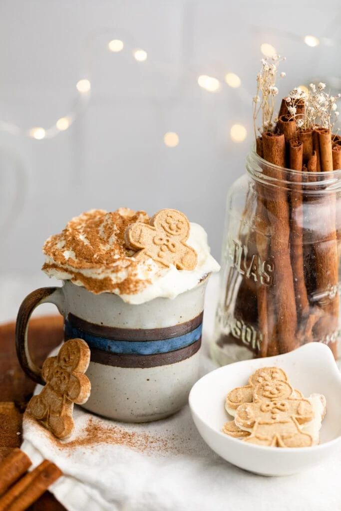 latte with whipped cream