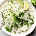 cilantro lime rice in bowl
