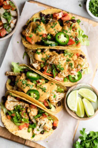 Roasted Chipotle Cauliflower Tacos - All the Healthy Things