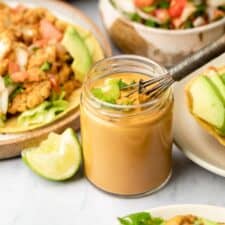 Spicy Lime Tahini Dressing (Vegan)