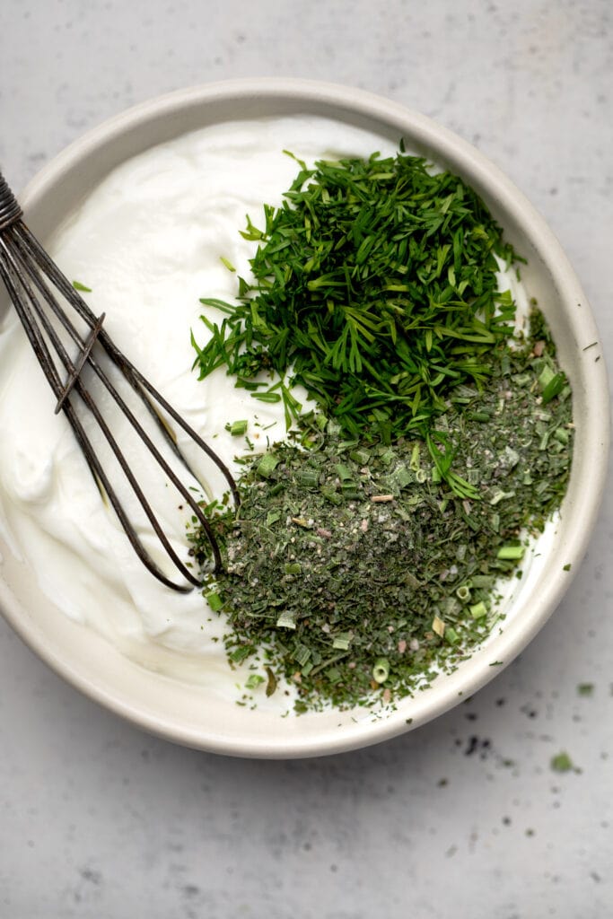 Greek Yogurt with herbs