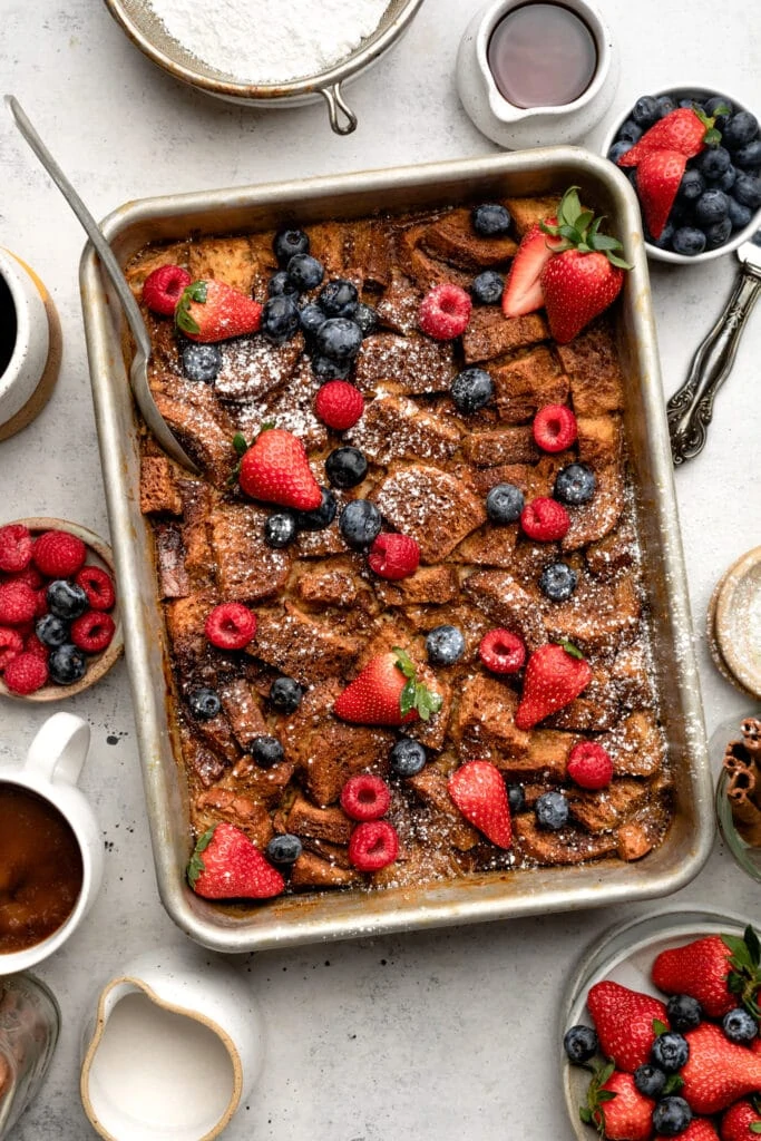 French toast casserole baked