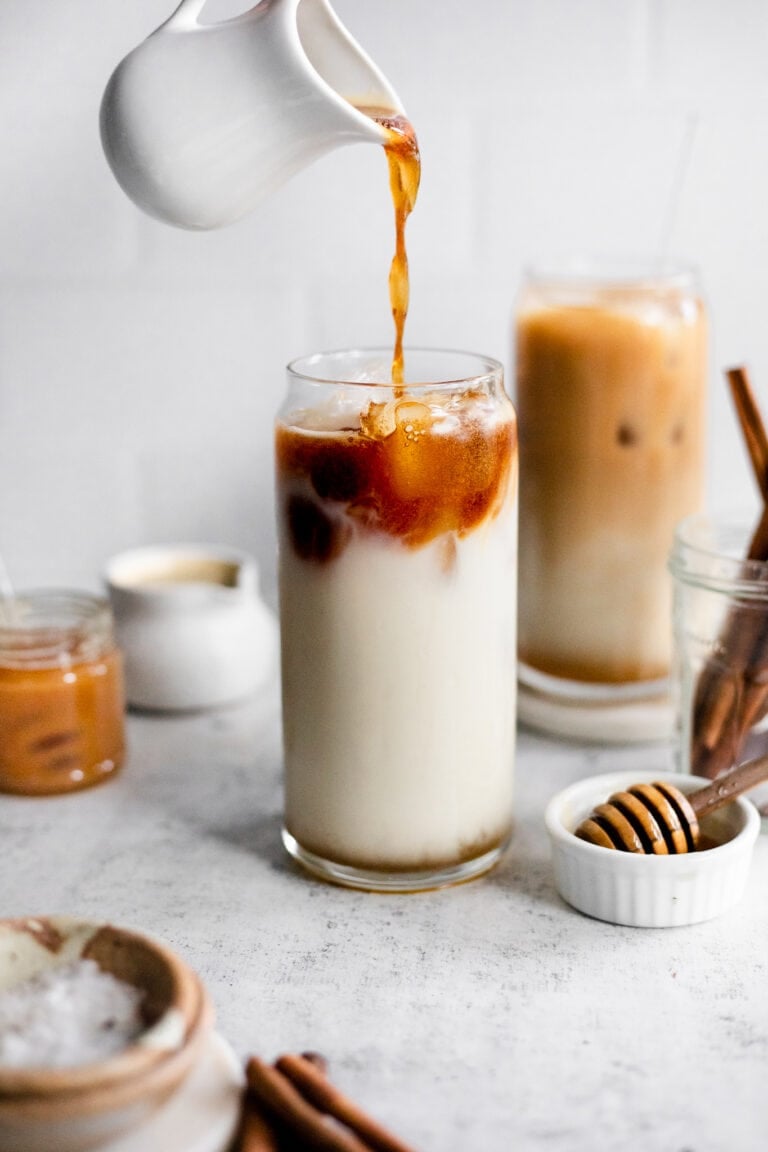 Iced Honey Cinnamon Latte - All the Healthy Things