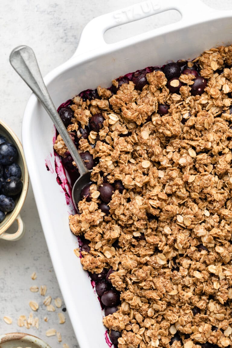 Gluten Free Blueberry Crisp - All the Healthy Things