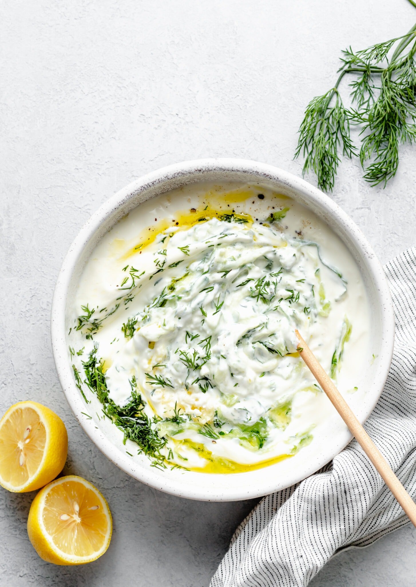 Easy Homemade Tzatziki Sauce - All the Healthy Things