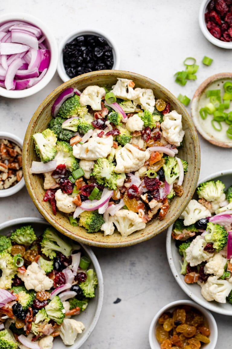 Broccoli Cauliflower Salad