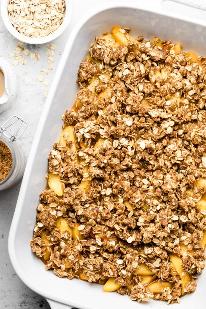 crisp in baking dish