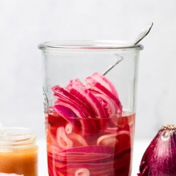 pickled onions in jar