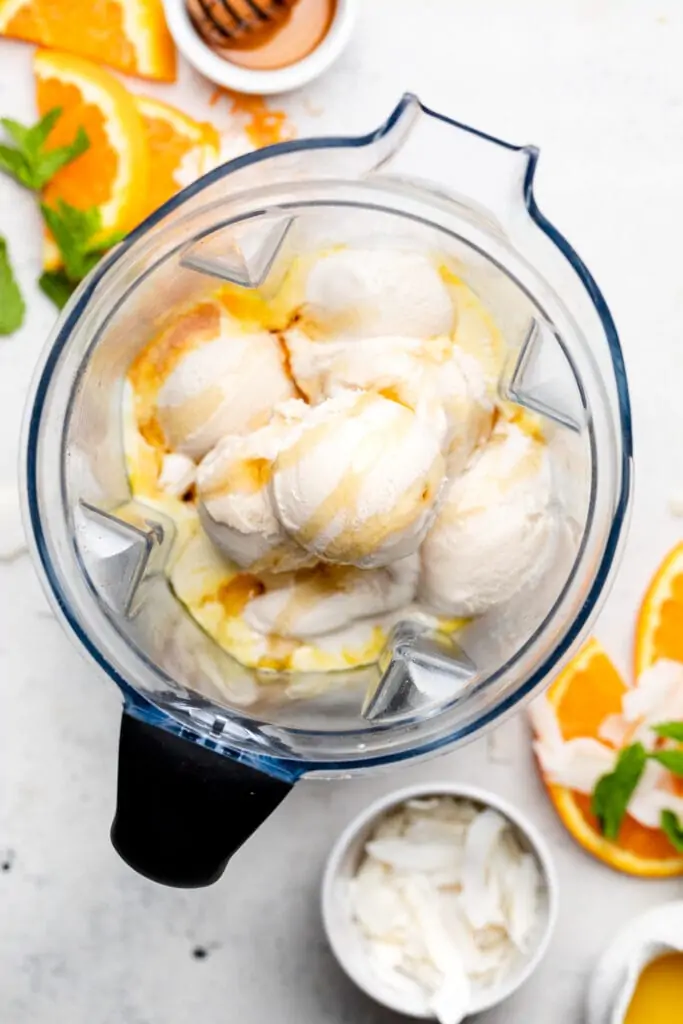 ingredients in blender