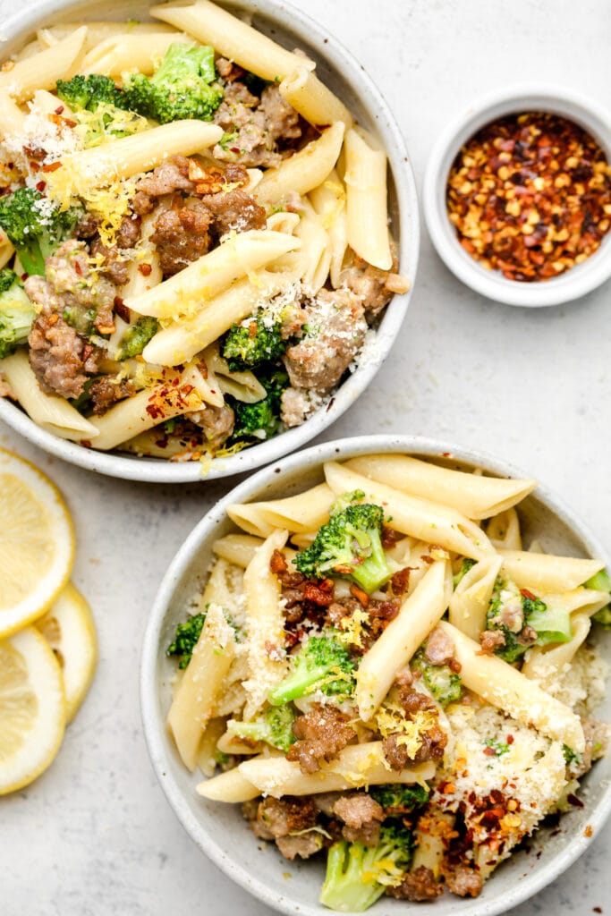 Sausage and Broccoli Pasta - All the Healthy Things