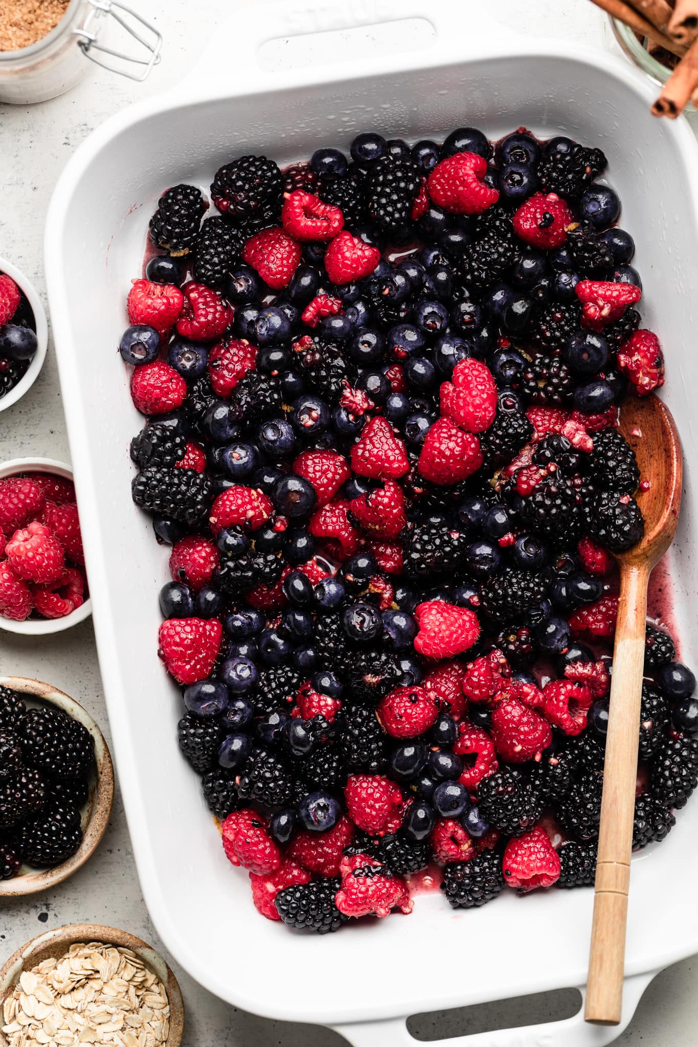 berries in dish